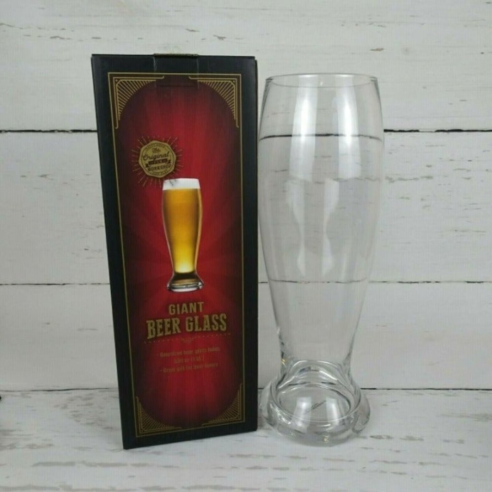 Original Fun Workshop Giant Beer Glass Oversized 53 Oz Great Gift Happy Hour New